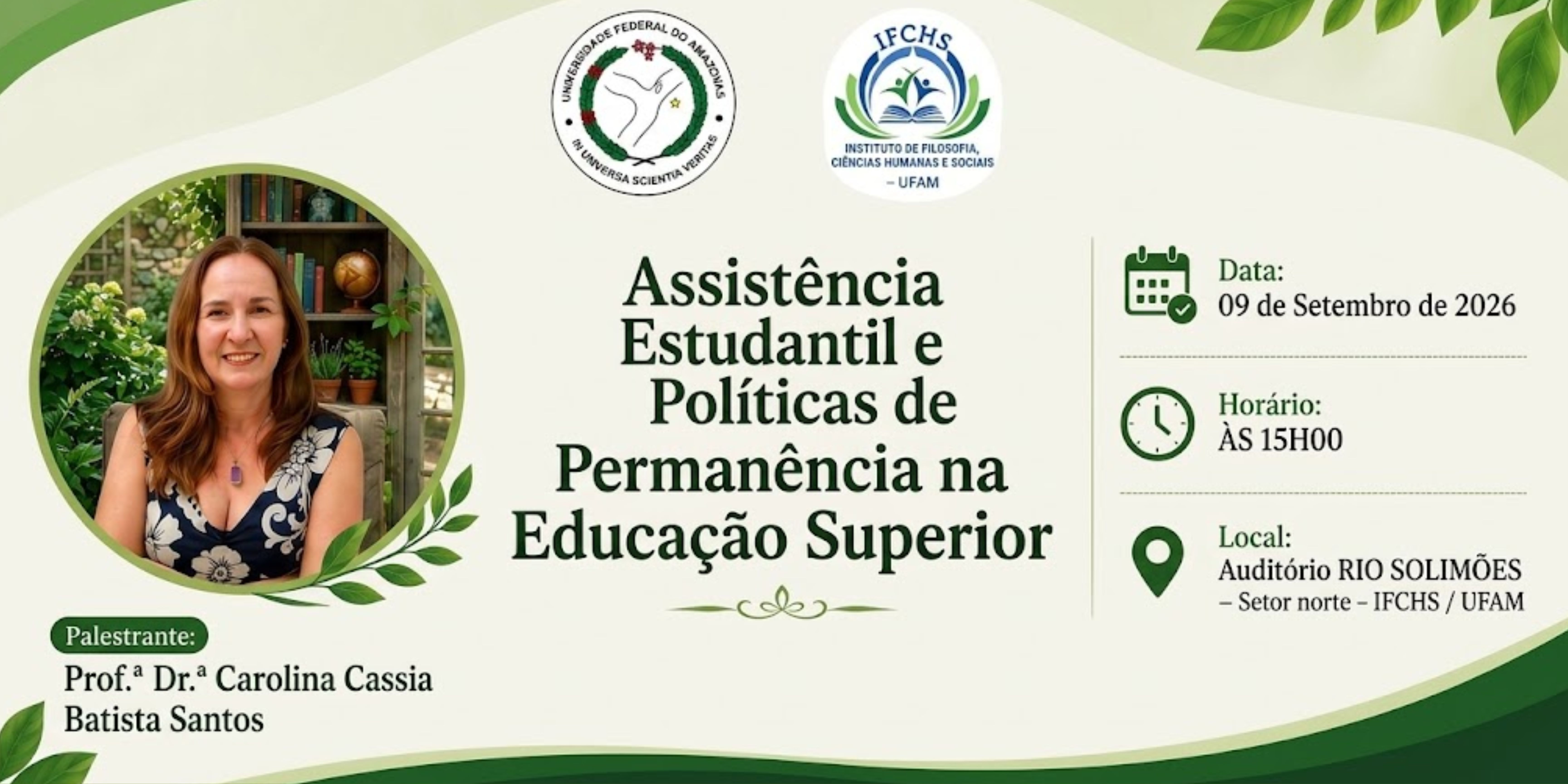 IFCHS promove Aula Inaugural sobre Assistência Estudantil e Políticas de Permanência na Educação Superior