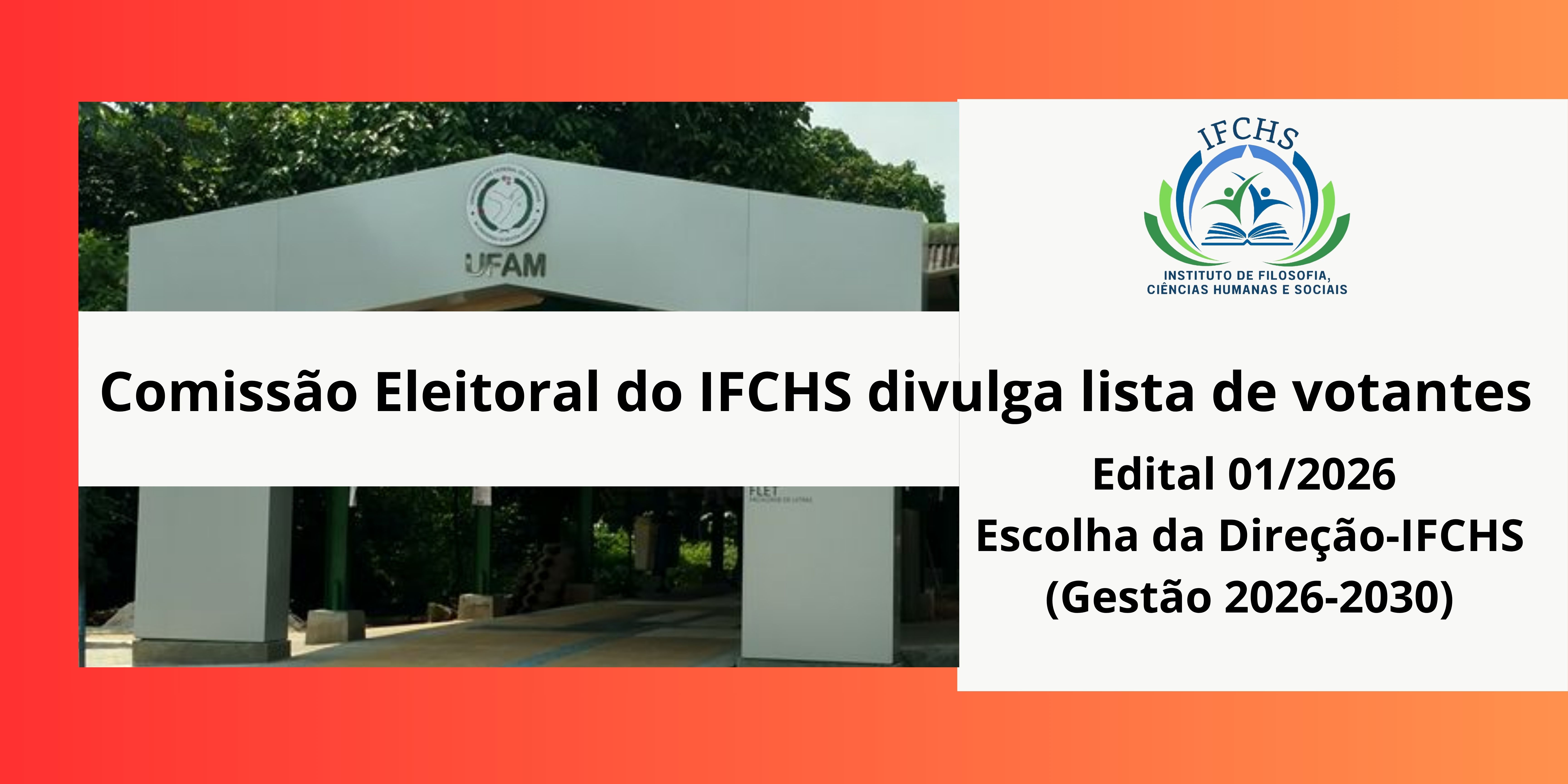 Comissão Eleitoral do IFCHS divulga lista de votantes aptos a votar no certame